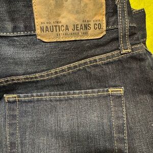 Y2K from 2014 Nautica Men's Dark Blue Slim Fit Jeans Sz 33x32
